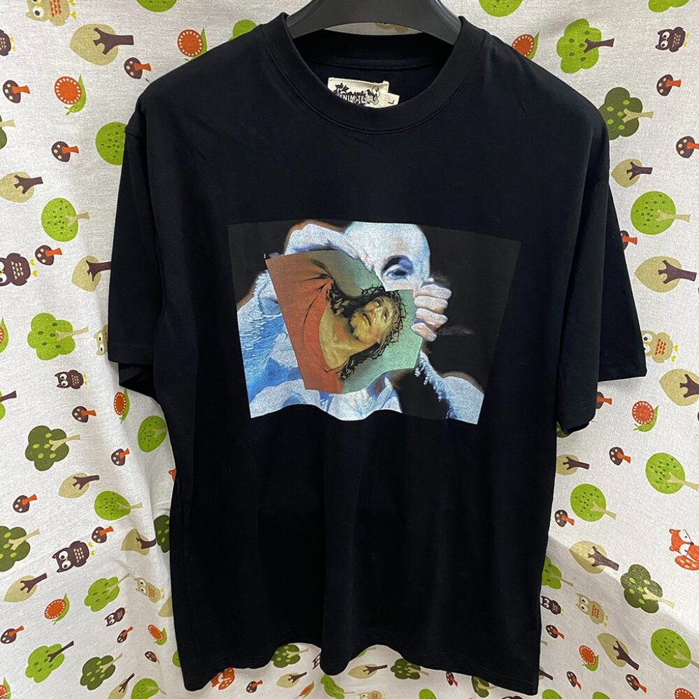 Denim Tears Kapok Series Denim Short Sleeved Tear T Shirt